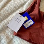 JoyLab  Rust Red Ribbed Athletic Bra NWT / size small Photo 3