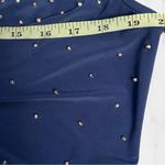 🍁Tiana B Blue Embellished Ruched Blouse Size M Photo 3