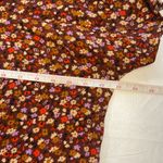 Madewell Rhyme Mini Floral Keyhole Blouse Top V-Neck Cropped Boxy Flowy Size XXS Photo 11