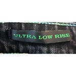 Rock 47 by Wrangler Women's Black Ultra Low‎ Rise Jeans Sequin Pockets Size 5/34 Photo 2