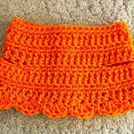 Handmade Crochet Cowl Pattern Neck Warmer with Buttons Orange Photo 7