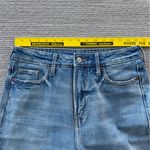 Old Navy Extra High Rise Distressed Light Blue Wide Leg Raw Hem Jeans Size 4 Photo 6