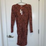 Sundry  Long Sleeve Pink Pattern Dress Photo 3