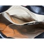 Cole Haan  Leather Flap Shoulder Bag Embroidered‎ Accent Bohemian Womens Purse Photo 12