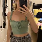 SheIn Green Tank Crop Top Photo 0