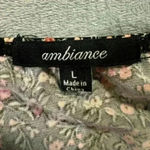 Women’s Floral Off The Shoulder Ambiance Blouse Black Size L Photo 2