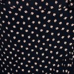 Gap  Skirt Womens 8 Black Pink Floral Flower True Wrap Skirt Bohemian Cottagecore Photo 4