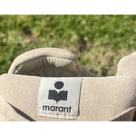 Isabel Marant Women’s Balskee High-Top Leather Wedge Sneakers Beige Suede EU 38 Photo 1