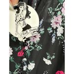 Hell Bunny Vixen Womens Floral Midi Dress Size L Pinup Retro Sheer Witchy Goth Black Size L Photo 6