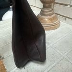 Christopher Kon Crossbody Bag Purse Leather Brown Chocolate Zipper Locks Hobo Photo 6