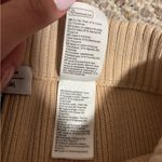 & Other Stories & Other Stories Ribbed Cotton Knit Shorts Oatmeal High Waist Drawstring- Size XS Photo 6