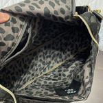 Stella & Dot  Black Nylon Leopord Shoulder Bag 12"x10"x3" Photo 4