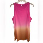 Gap  Ombré Tank Midi Dress – Pink to Sunset Orange Size XXL New Photo 2