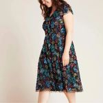 NWT Eva Franco Glenna Sequined Midi Dress festive cocktail black multicolor Size 12 Photo 2