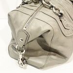 Coach Grey Ashley Shoulder Bag Side Buckle Silver Tone Photo 3