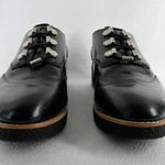 Rebecca Minkoff Polly Leather Wedge Oxfords Black 8M Photo 2