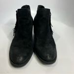 Born Danni suede booties with fringe black womens size 9 western boho casual Photo 2
