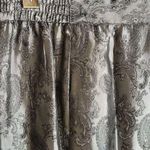 Milano silver satin A line skirt with pleated hem Black Size 8 Photo 8