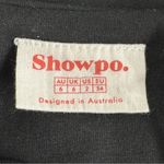 Showpo Black Spaghetti Strap Dress LBD Size 2 Photo 9