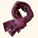 Lululemon All Ease Winter Scarf Heathered Cassis & Black NWT Photo 0