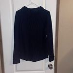 Talbots  Cotton Cable Knit Portrait Collared Sweater Navy Blue Size Medium Photo 1