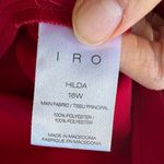 IRO  Hilda Short Sleeve V Back Mini Sheath Dress Photo 7