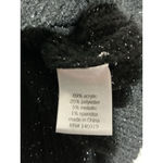 Womans Vylette Black W/ Silver Sparkles Pullover Balloon Long Sleeve Sweater L Size L Photo 3