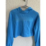 Gymshark  Cropped‎ Hoodie Women's Small Sweatshirt Workout Active Blue Photo 1