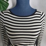 Talbots  Striped Metallic Pima Cotton Knit Top Photo 1