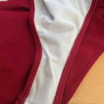 SheIn Red Plunging Neckline One Piece Swimsuit Photo 4