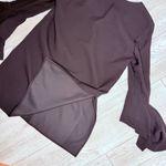 Laffayette 148 long sleeve tunic top shirt blouse w/ ruffle Belle sleeves large Black Size XL Photo 4