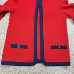 Castleberry Women’s Vintage Cardigan Knit Sweater Longsleeve in Red Size 8 Photo 3