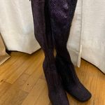 Purple Knee High Boots Size 6 Photo 1