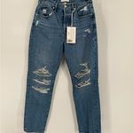 frame denim FRAME Le‎ Original Distressed High-Rise Straight-Leg Jeans Size 26 Photo 2