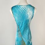 Johnny Was NWOT  Biya Silk Blue Sleeveless Long Maxi Dress Size S Photo 5