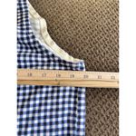Talbots 1X Blue Gingham Check Cotton Knit Sleeveless Tank Sweater Top Photo 6