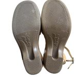 Dansko Y2K‎ 2000'S VTG. FLORAL LEATHER  CHUNKY SANDALS HEELS SZ. 7/37. Photo 7