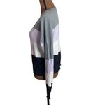 Nation Ltd Jolie striped alpaca and cotton blend deep v-neck sweater size XS Photo 3