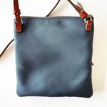 Dooney & Bourke Crossbody Steel Gray Nylon North South Triple Zip Duck Logo EUC Photo 3