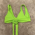 Lovers + Friends  I Got Options Lime Green Bikini Wrap Top, L Photo 1