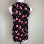 Forever 21 Black Floral Sweater Vest Shell Sz Medium Photo 1