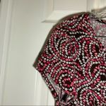 East 5th  Brown/Pink Floral Scoop Neck Short Sleeve Top L Photo 3