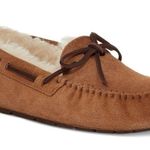 UGG  Sz 6 Dakota Slipper Leather Nubuck Beige Moccasin Slip On Shoes 5612 Women’s Photo 0