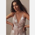 BHLDN Anthropologie Helsi Josephine Butterfly Printed V-Neck 3D Gown Size Large Photo 1