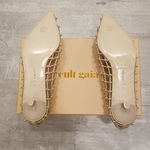 Cult Gaia ππ Kenny Pump Mule ~ Pointed Toe Basket Weave Leather Sand EU 41 NWT Photo 13