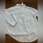 Aerie  Searsucker Coverup Shirt Women’s Medium Blue New NWT Button Up Oversized Photo 2