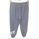PINK - Victoria's Secret Victorias Secret Pink Small Blue Spellout Jogger Pull on Sweatpants Photo 4