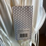 Halston Heritage White Halter Dress Sleeveless Casual Dress Midi‎ Dress Party Photo 4