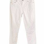 Paige  Denim Verdugo Crop White Distressed Raw Hem Designer Jeans Size 28 | 6 Photo 0