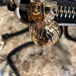 OTG 24/7 Crossbody Purse Wristlet Call Phone Bag Black White Stripe Geo New Photo 2